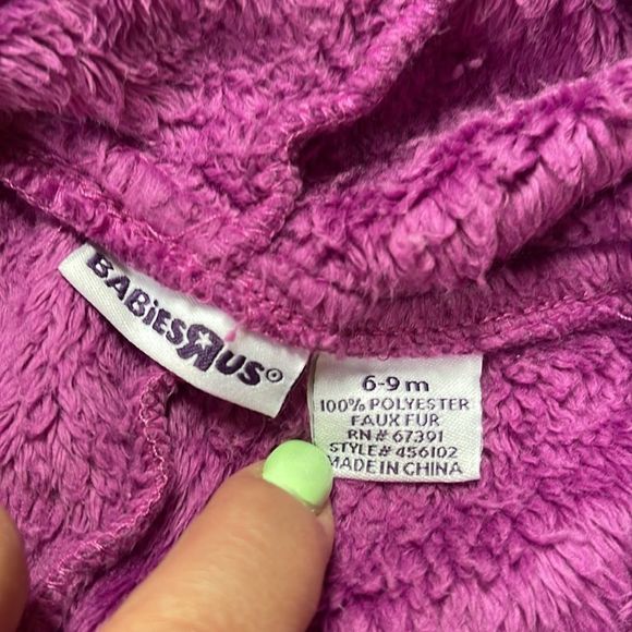 Purple zip up jumpsuit - Picture 3 of 3